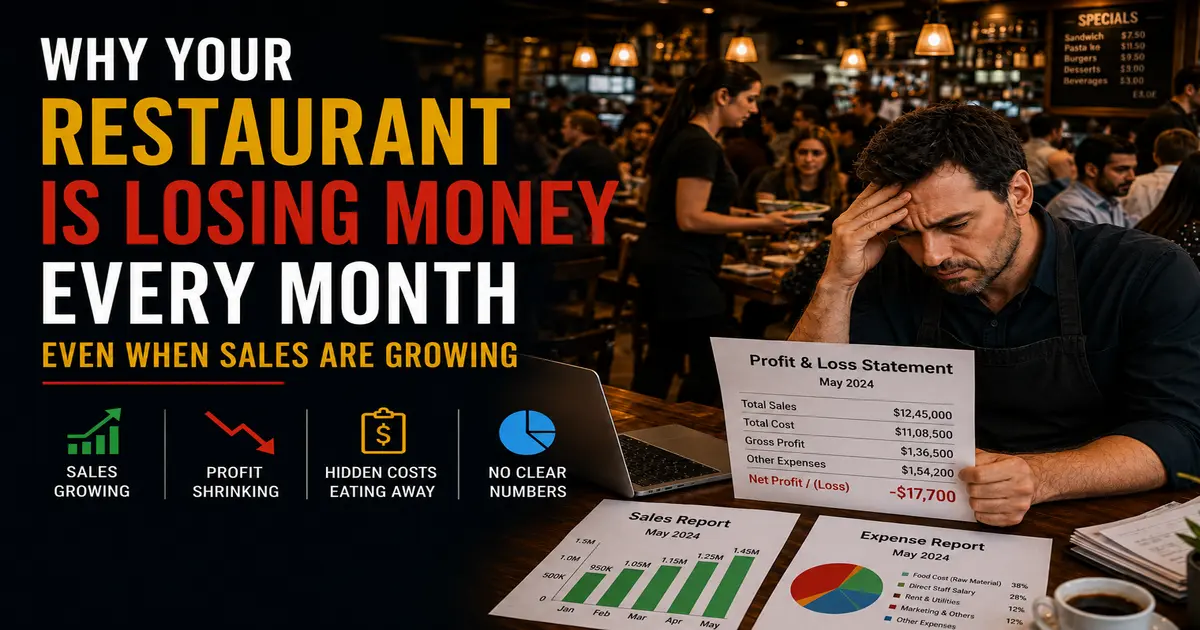 Why Your Restaurant Is Losing Money Every Month Even When Sales Are Growing