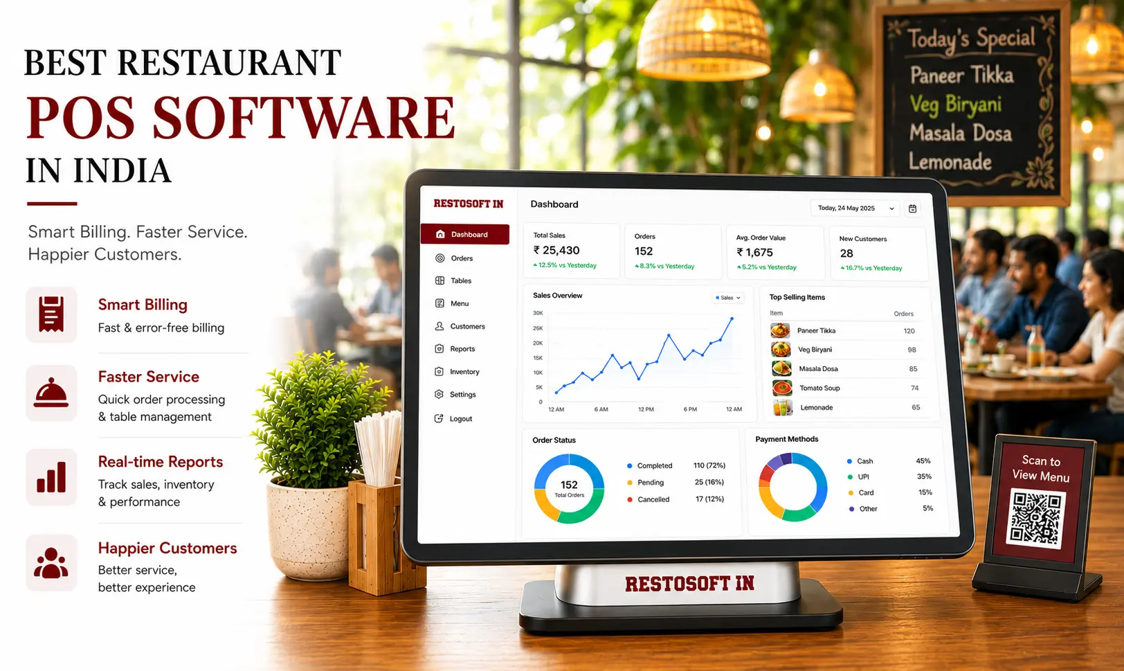 Restaurant POS Software in India: Features, Benefits & Complete Guide