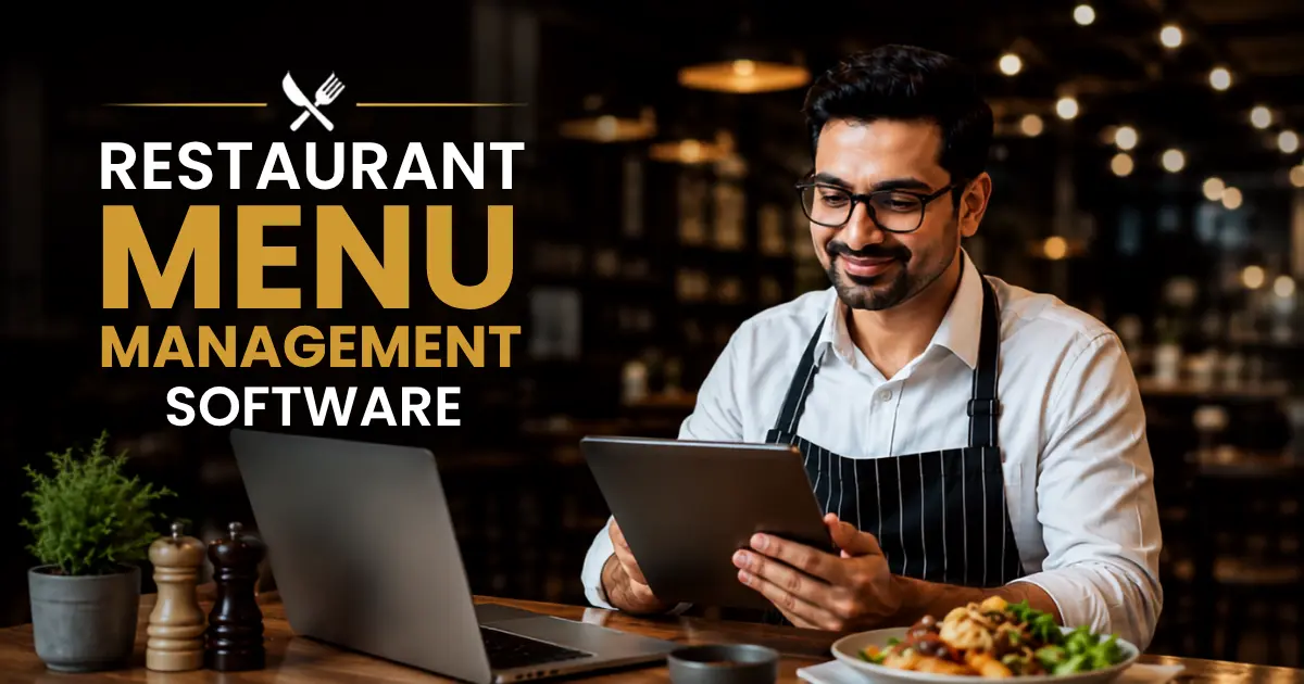 Restaurant Menu Management Software Dashboard