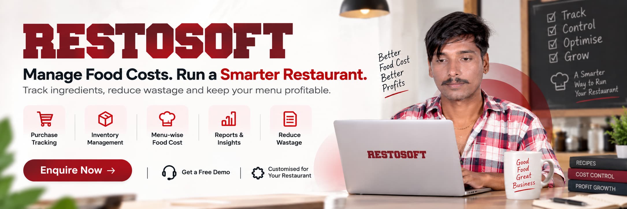Reasons for increasing restaurant food cost including wastage, portion sizes and inventory issues