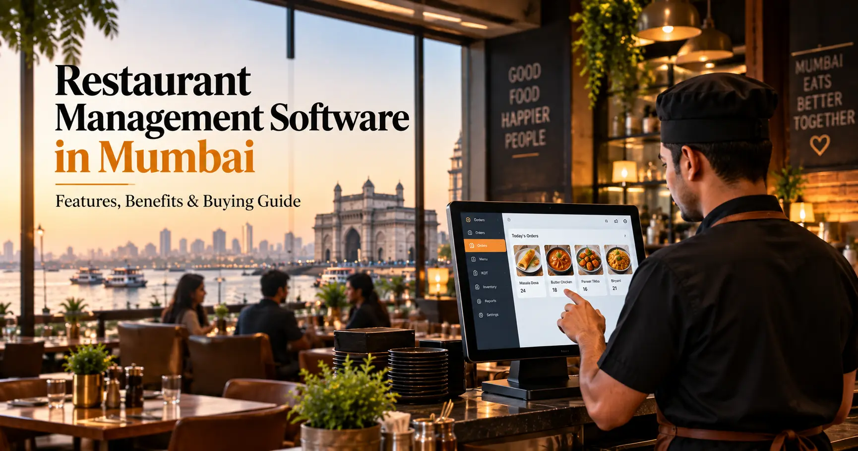 Restaurant management software Mumbai with POS dashboard and order management