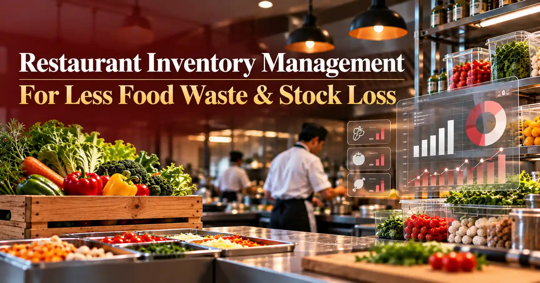 Restaurant inventory management for reducing food waste and stock loss