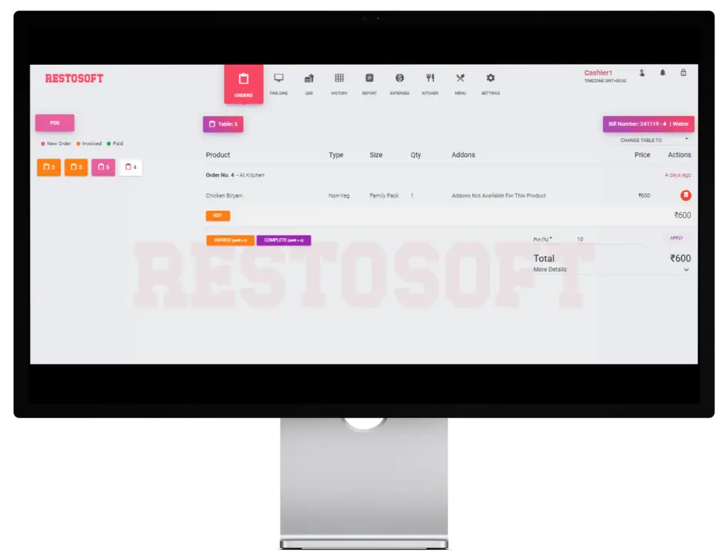 Fine Dine restaurant interior image 4