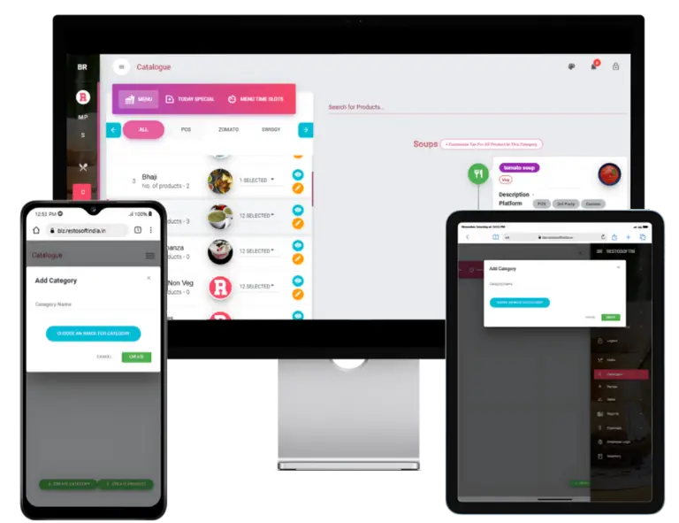 Menu management page image 2