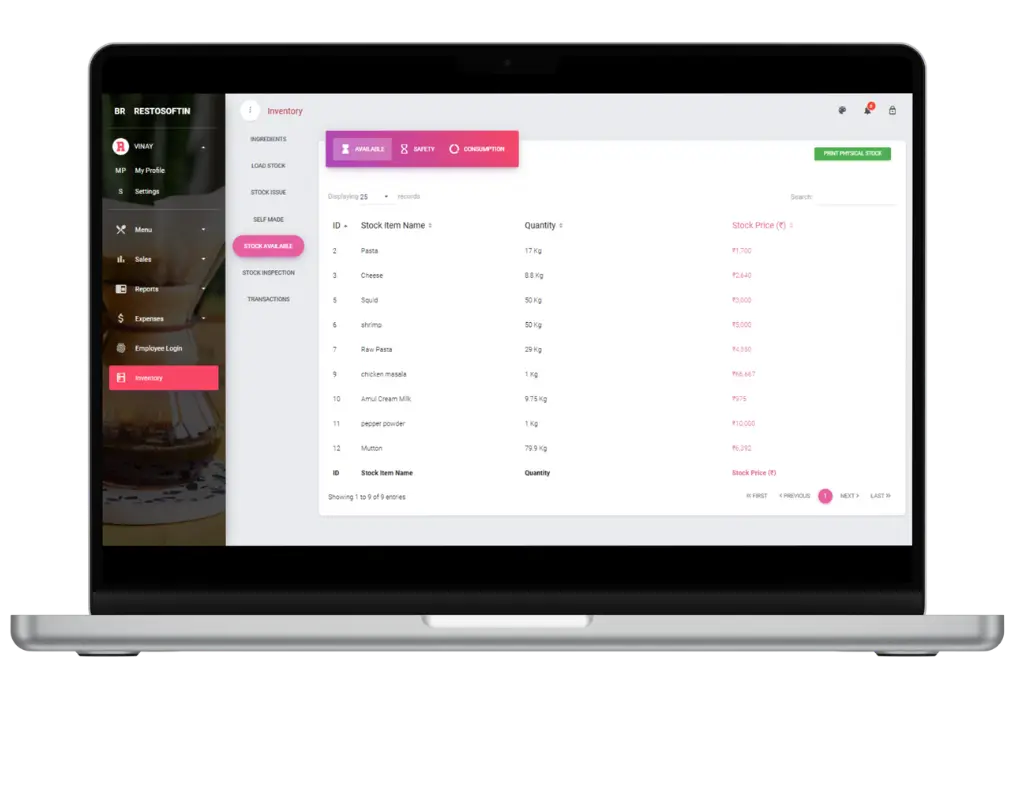 Report analysis image 3 – restaurant software